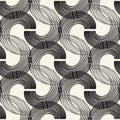 Abstract geometric pattern with wavy lines